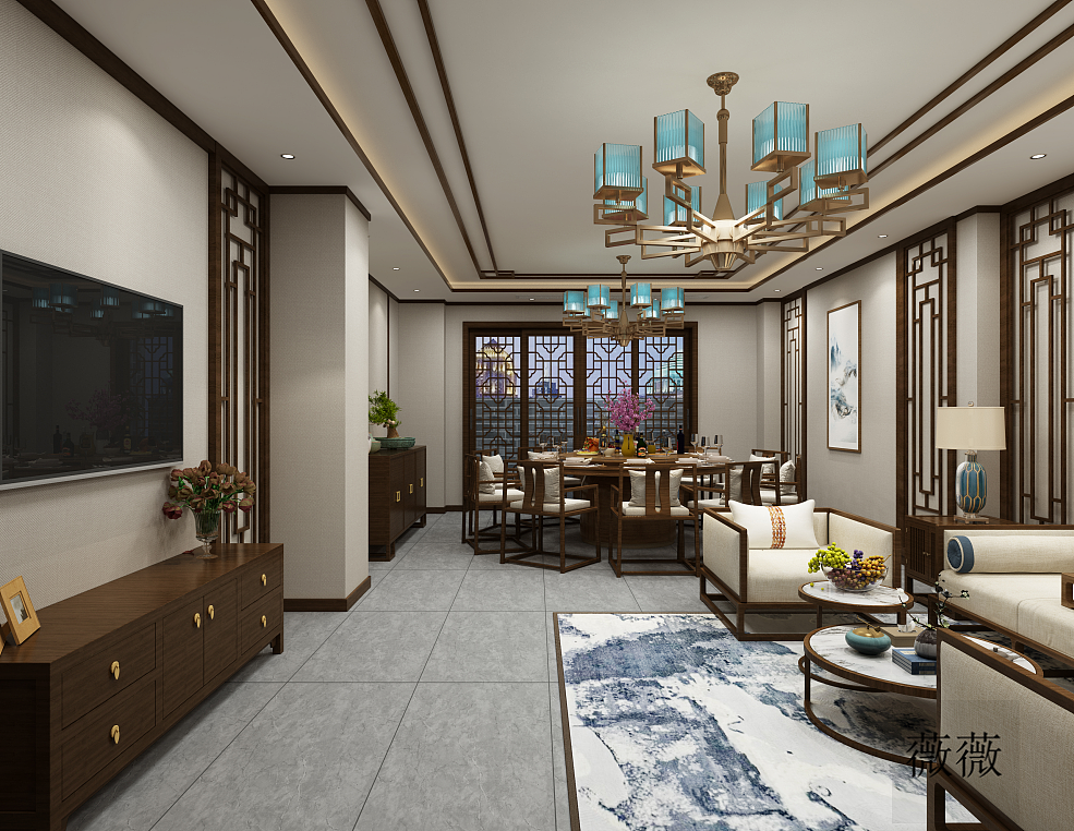 工装 中式火锅店