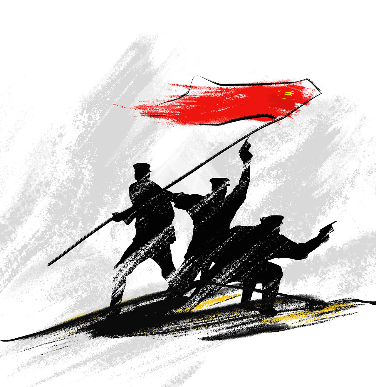 红军翻越雪山设计