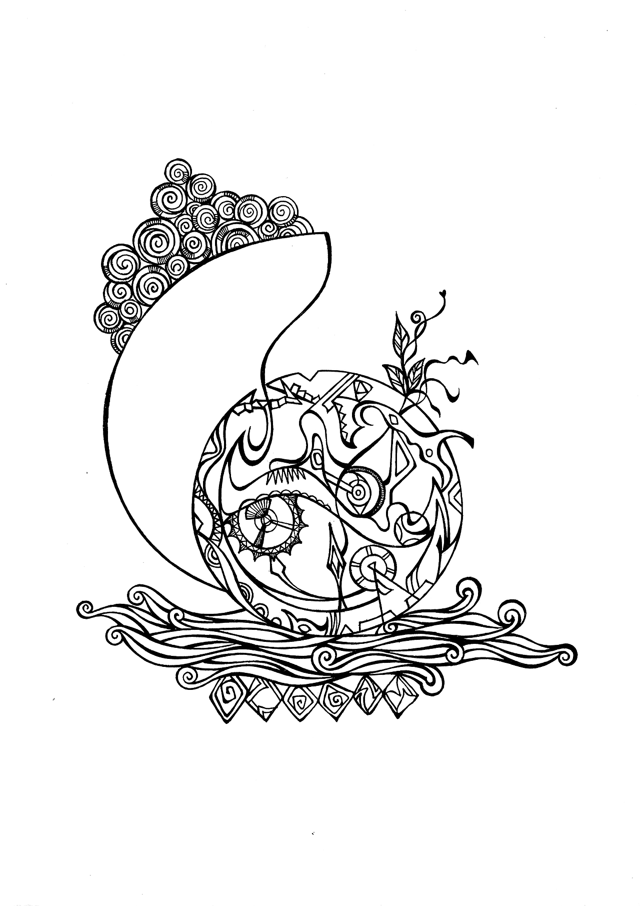 月亮在细嗅
扑克脸的鬼脸<br>