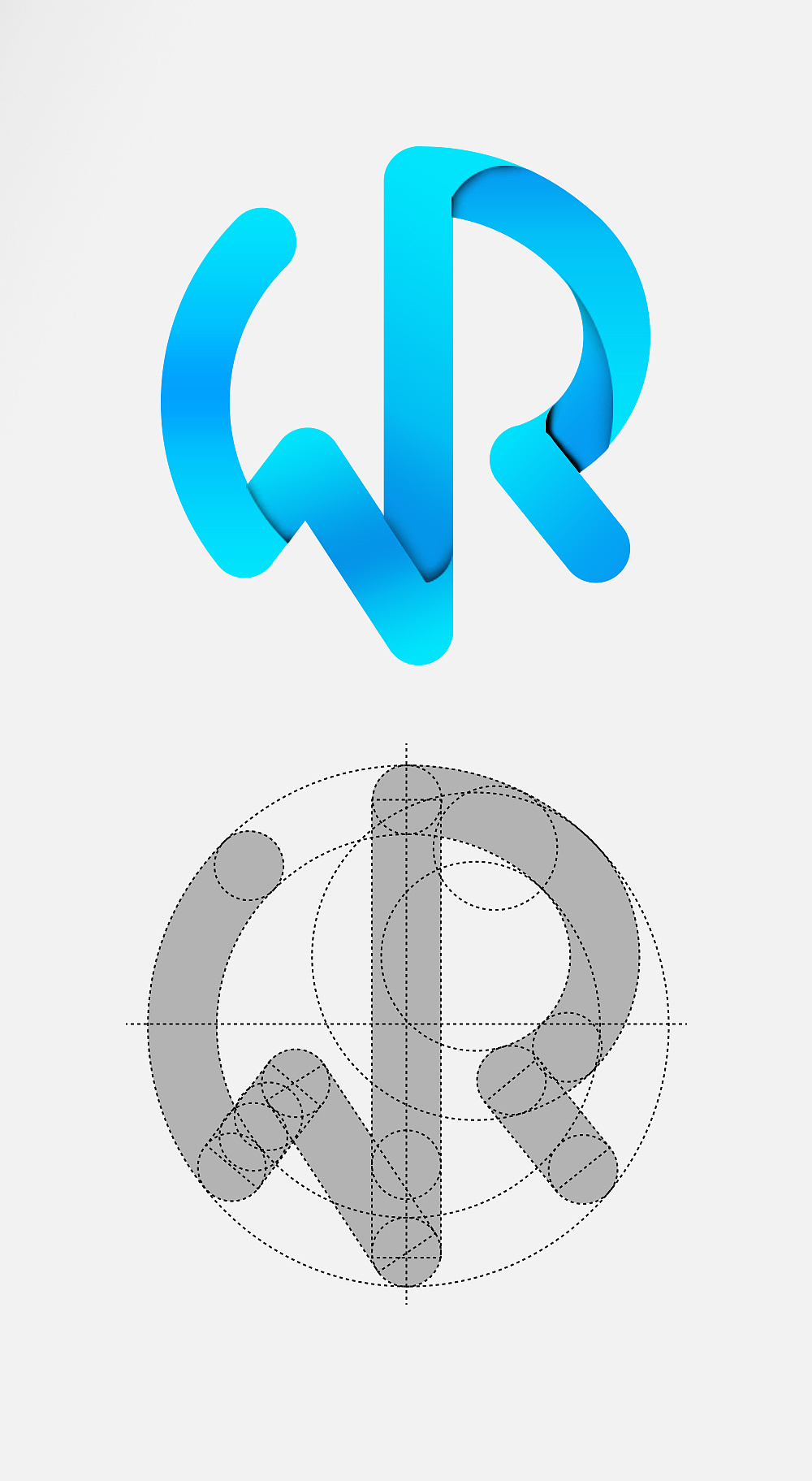 立体字母logo设计【临摹向】