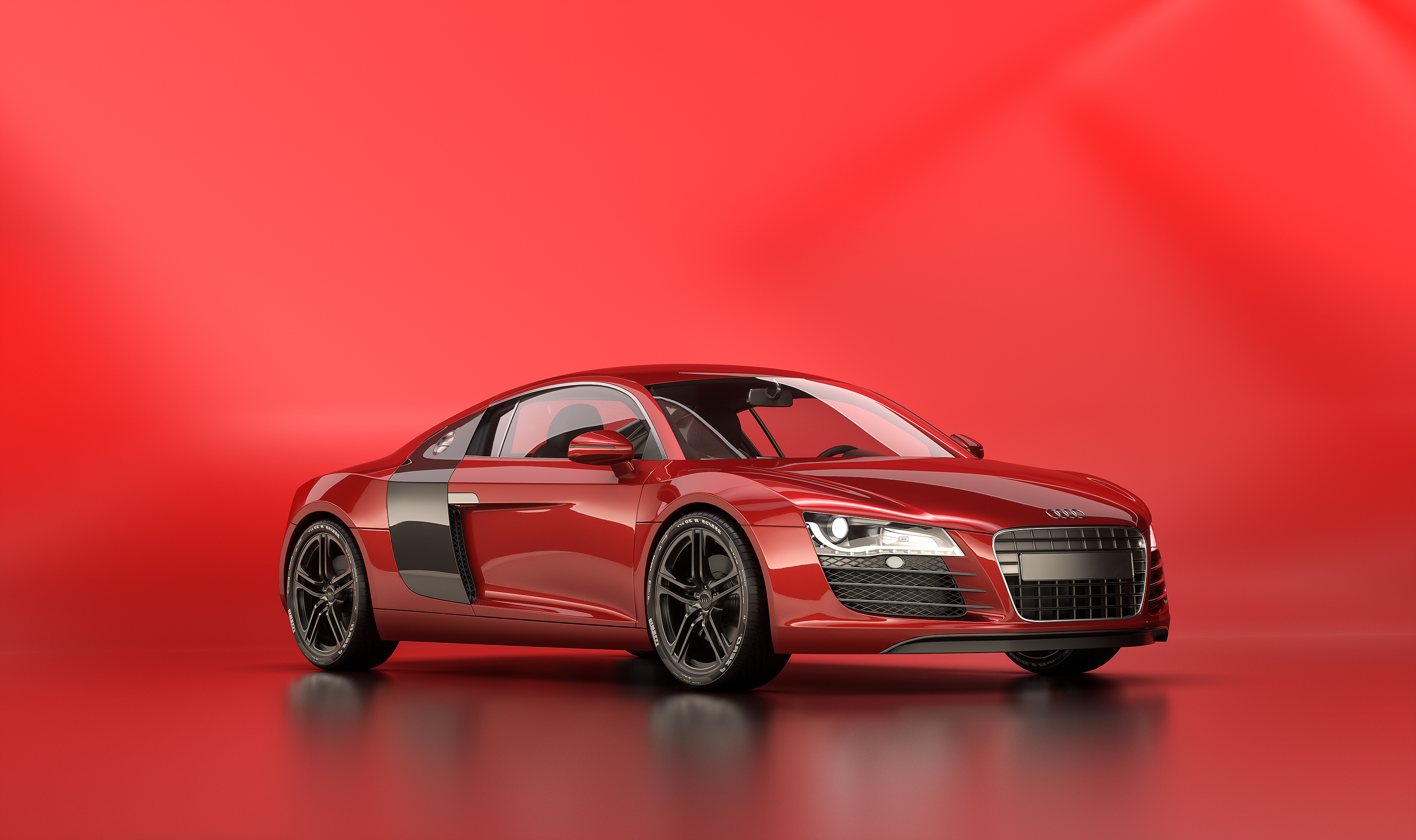 audi-r8 渲染练习作品