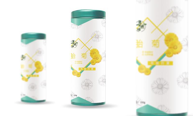 一款小清花茶包装设计