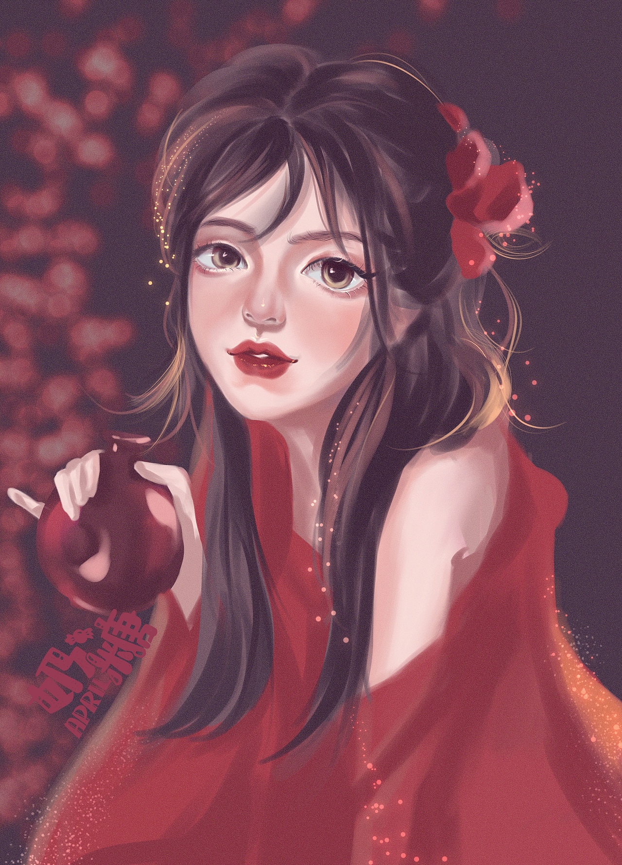 插画手绘头像（图ZMjQwMzQ1MjYw） - 艺术插画 - 站酷设计师奶糖April原创素材 - 站酷ZCOOL