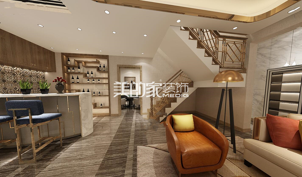 北大资源悦来380㎡现代风格装修案例（图ZMTUxNzUyMzky） - 家装设计 - 站酷设计师室内设计可可曾原创素材 - 站酷ZCOOL