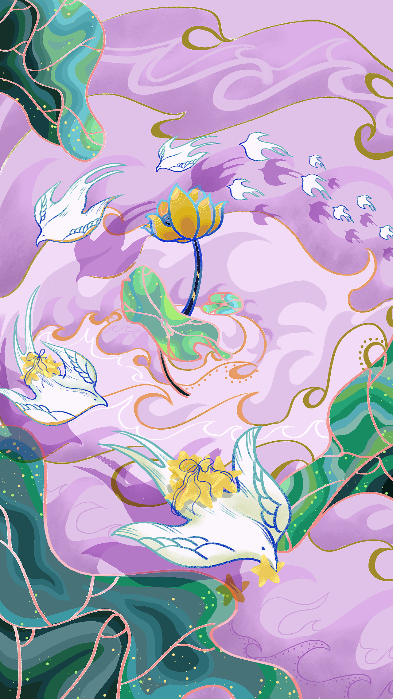 荷之意（图ZMjY0MzgzODY4） - 海报 - 站酷设计师释欣儿CYXIN原创素材 - 站酷ZCOOL