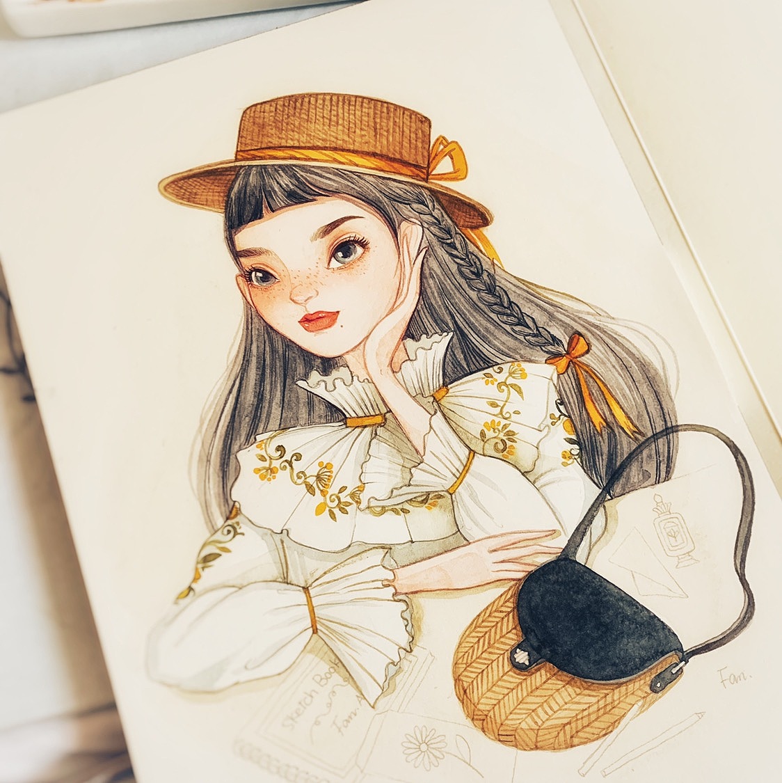 最近一些少女水彩稿（图ZMTQxMzI1OTQw） - 绘画 - 站酷设计师番茄Fanqie原创素材 - 站酷ZCOOL