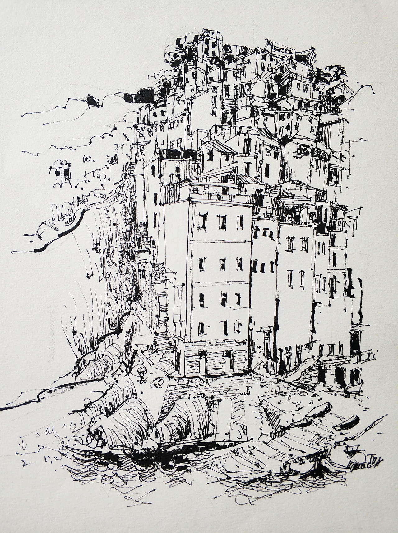 建筑速写（图ZMjAyNDY2MTYw） - 创作习作 - 站酷设计师徐龙光原创素材 - 站酷ZCOOL