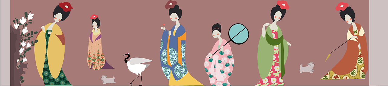 大唐美人（图ZMjI5Njc4NjAw） - 创作习作 - 站酷设计师文月Ann原创素材 - 站酷ZCOOL