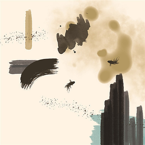 抽象手绘油画（图ZMjYzNDc3MjAw） - 酒店餐饮设计 - 站酷设计师华雅诗装饰画黄悦原创素材 - 站酷ZCOOL