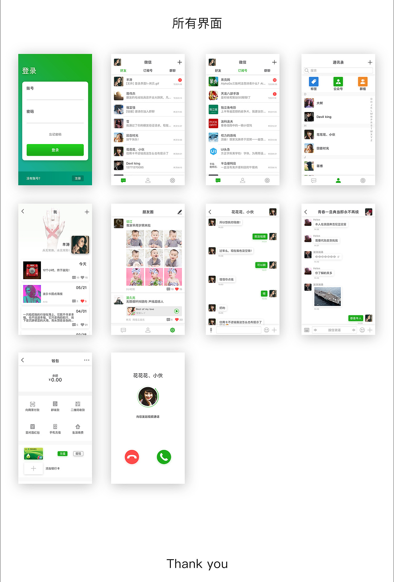 微信重设计（图ZODE5NzIxNzI=） - APP界面 - 站酷设计师一骑红尘飞酱笑原创素材 - 站酷ZCOOL