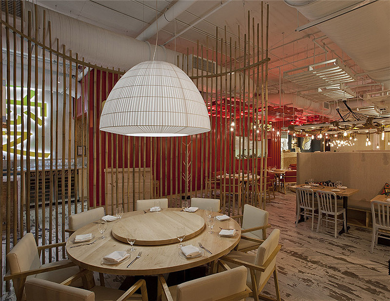 郑州勃朗分享不错的中国风混搭餐厅设计实景图（图ZOTcyMzM2Njg=） - 家装设计 - 站酷设计师郑州餐厅设计公司原创素材 - 站酷ZCOOL