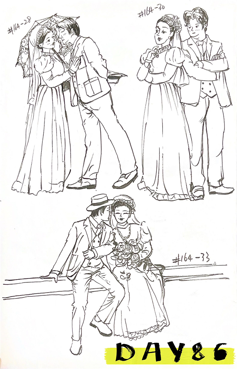 速写60天挑战第二次11月到12月（图ZMzMwMTc3OTcy） - 创作习作 - 站酷设计师易意Evelyn原创素材 - 站酷ZCOOL