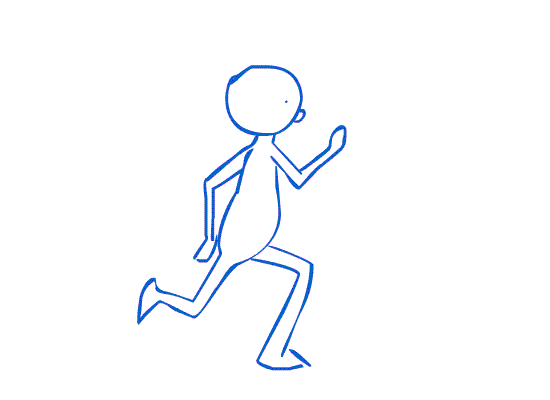 小人跑步gif图片