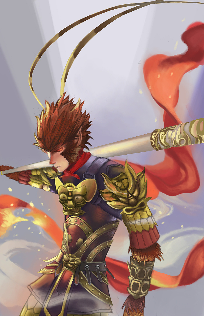 king of monkey|插画|创作习作|kangaroo丶 - 原创作品 - 站酷 (zcool