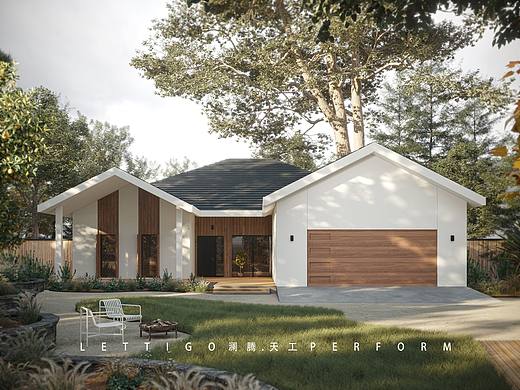 美式乡村别墅外观