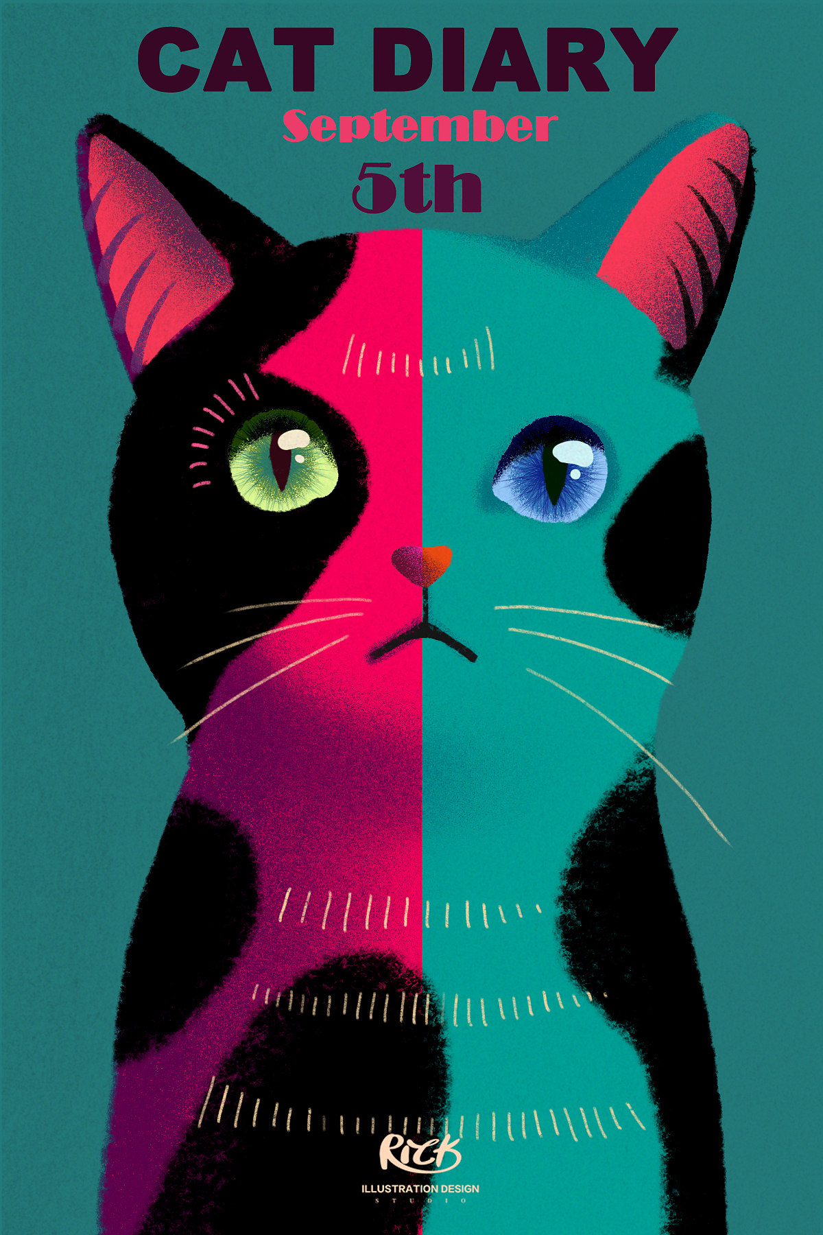 Cat Diary2（图ZMTI3OTgwMzgw） - 商业插画 - 站酷设计师RICK迁原创素材 - 站酷ZCOOL