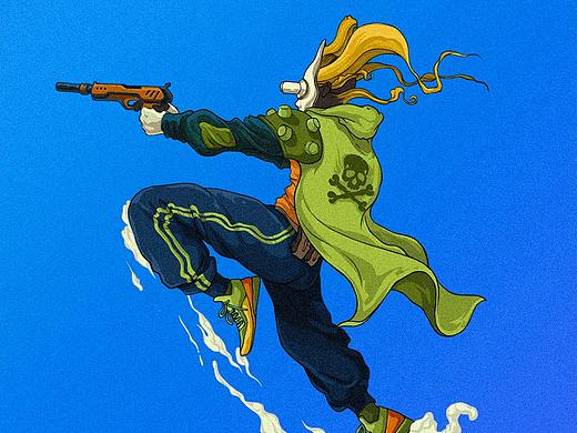 【形象拟人插画】变色龙之创作系列