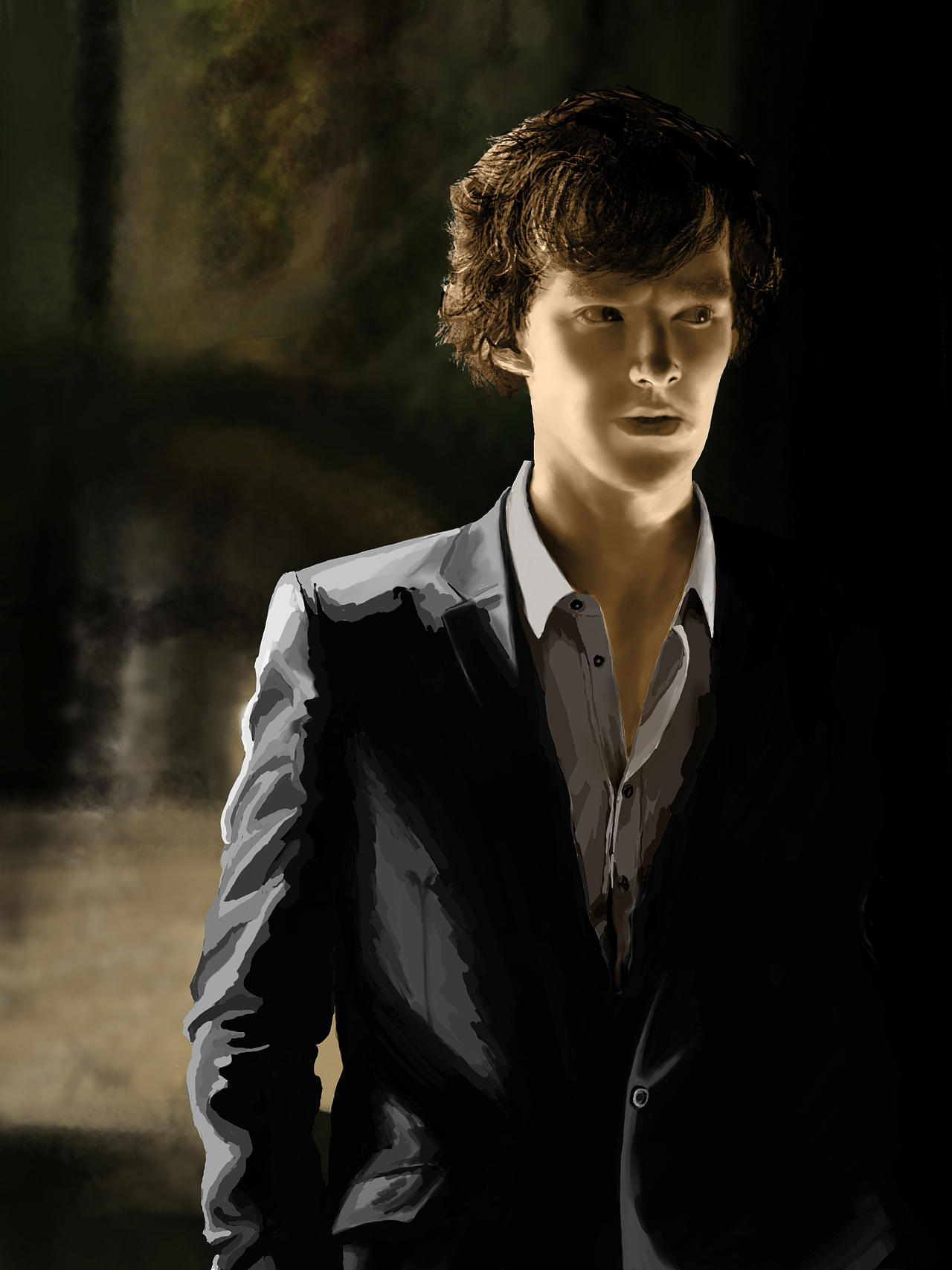 夏洛克|插画|创作习作|猫饿了_原创作品-站酷zcool