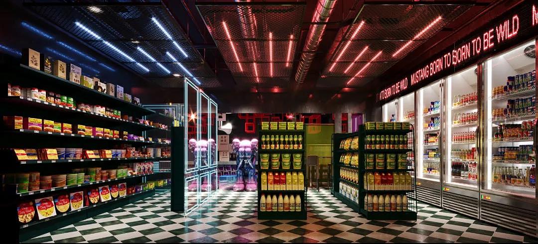 麻吉设计|赛博朋克——便利店效果图