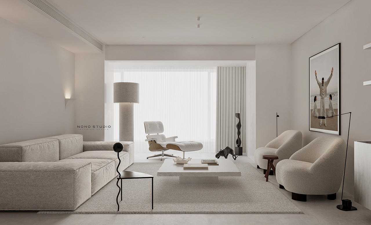 NONO STUDIO黑白编织出艺术感的家