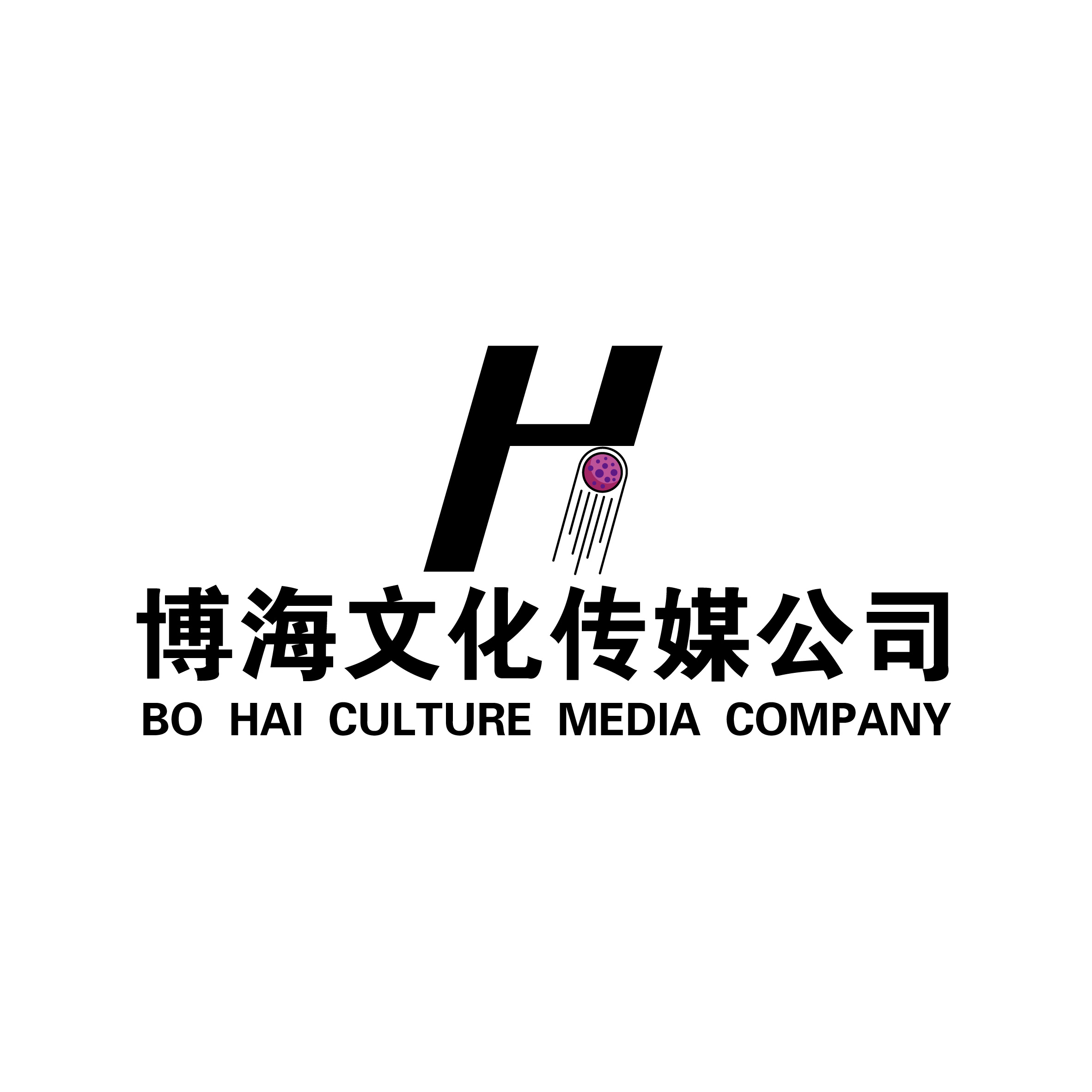 个人媒体公司logo——《博海文化传媒公司logo》