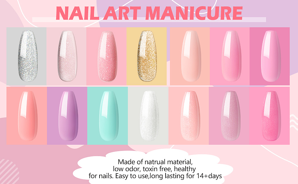 美甲套装指甲油美甲甲油胶套装美甲展示卖点亚马逊