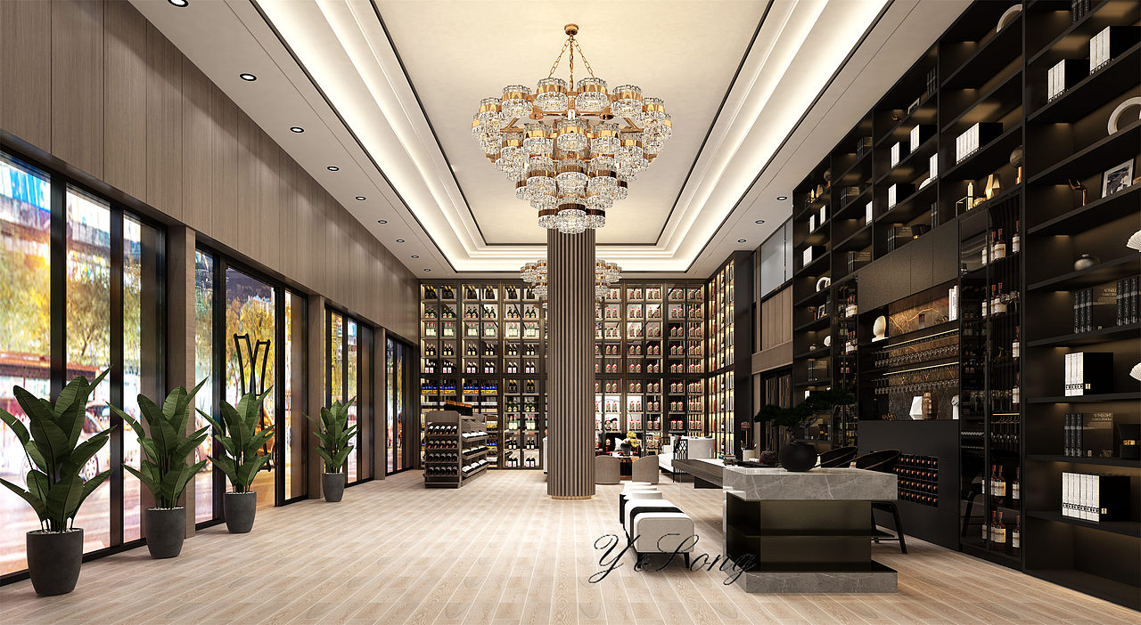 茶庄效果图设计案例丨今日标语:健康快乐