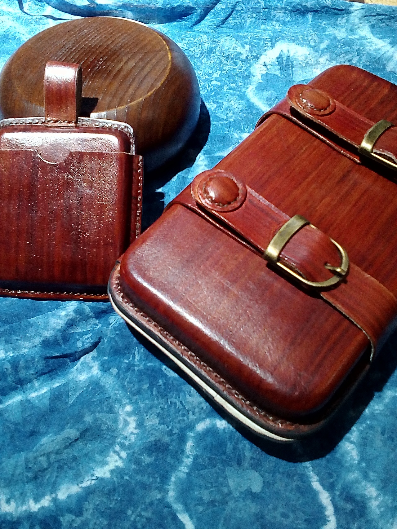 仿木纹盒式皮具|手工艺|工艺品设计|hth皮艺社_原创作品-站酷(zcool)