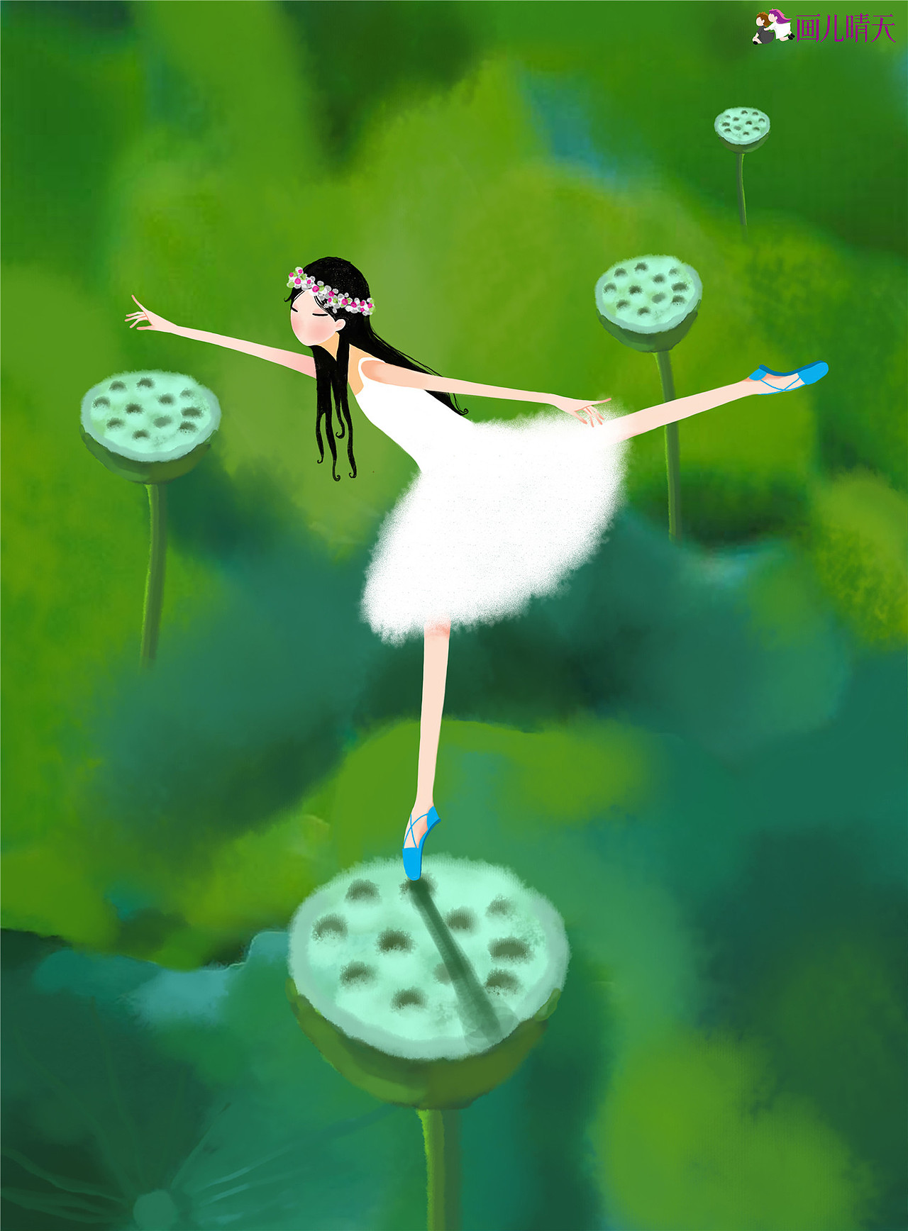 青春很美好系列作品之一第一季唯美插画组图13幅