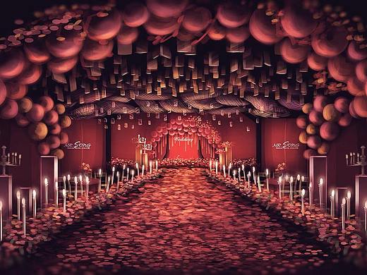 婚礼手绘图 -- 浪漫气球