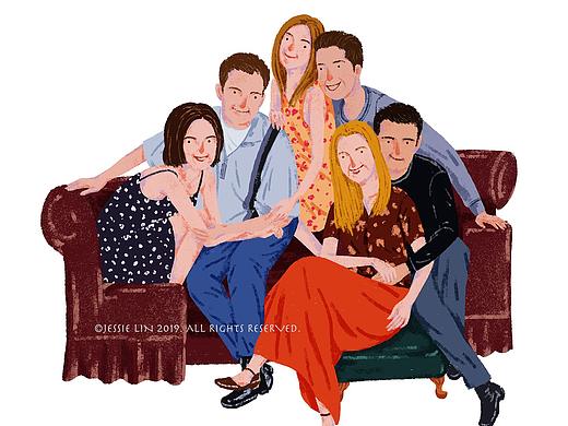  Friends老友记 DVD 封面及碟片插画