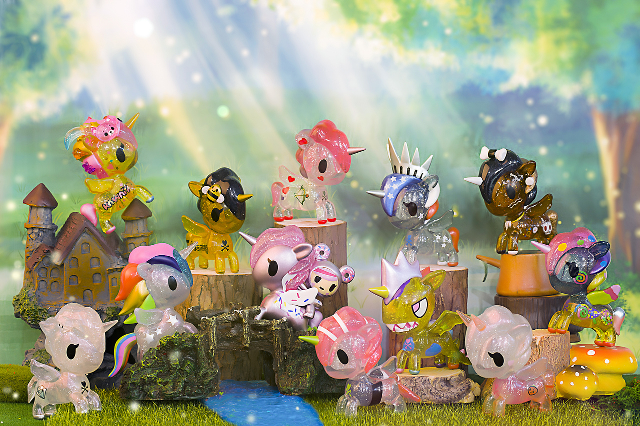 tokidoki独角兽复刻5系列产品摄影