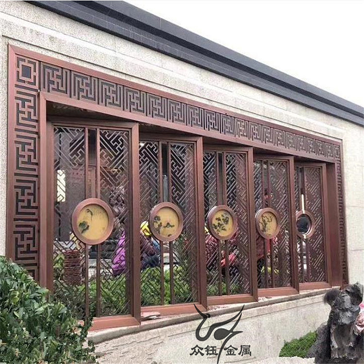 拉丝玫瑰金不锈钢屏风诠释空间的金属元素