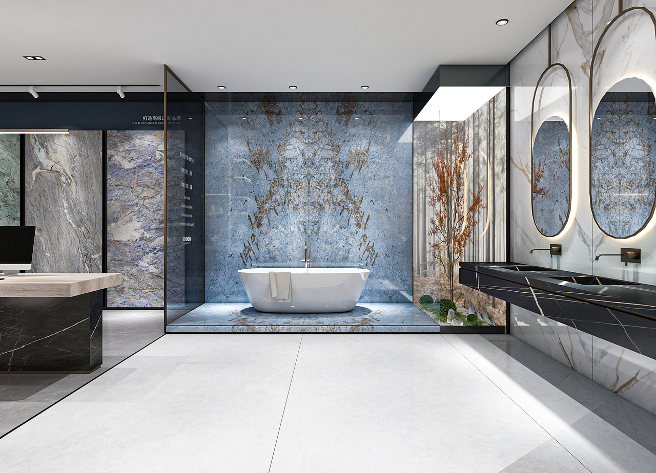 金牌岩板展厅（图ZMjg1NDg1MTIw） - 商业空间设计 - 站酷设计师King_Lam原创素材 - 站酷ZCOOL