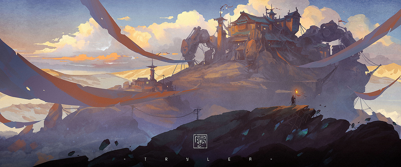 此间山海（壹）（图ZMTI1MTg3Mzk2） - 概念设定 - 站酷设计师TRYLEA原创素材 - 站酷ZCOOL