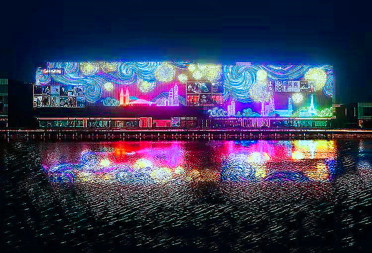 户外墙体灯饰画专业生产工厂铭星厂家专业定制LED灯画