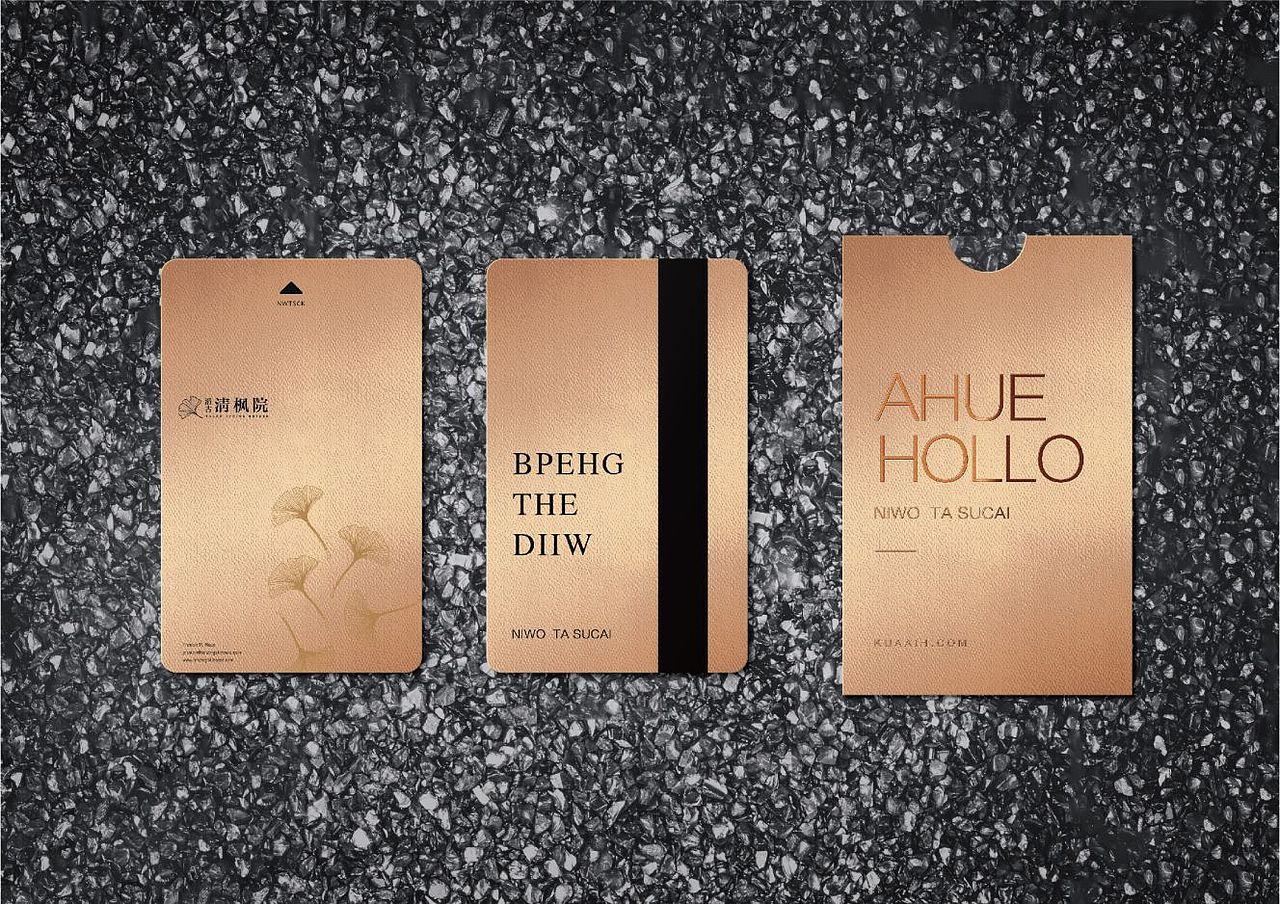 清枫院标志设计 | 极致灰与雅致金的碰撞