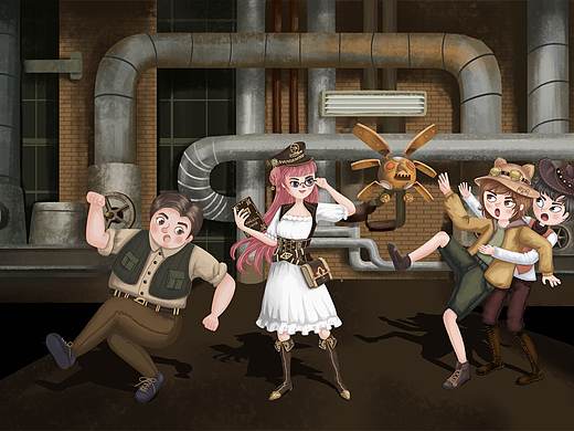 機(jī)械小鎮(zhèn)游歷記（個(gè)人主頁(yè)-ZNDY3NjU4Mjg=） - 概念設(shè)定 - 站酷設(shè)計(jì)師設(shè)計(jì)師琳琳原創(chuàng)素材 - 站酷ZCOOL