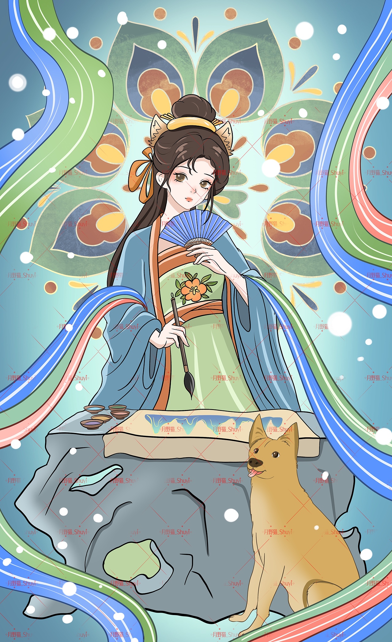 十二生肖拟人插画