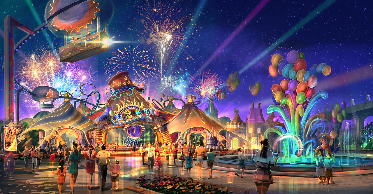主题乐园包装场景设计