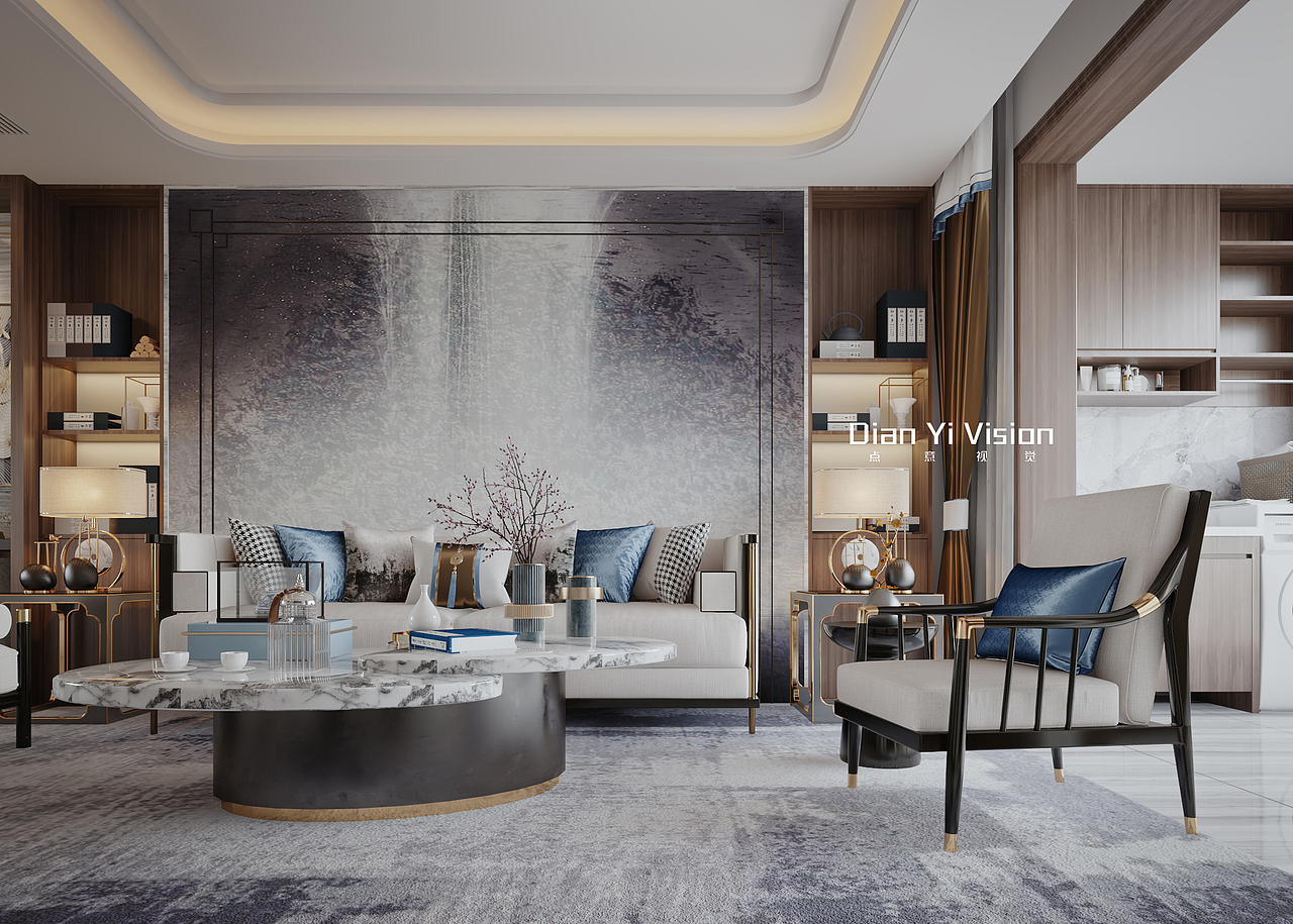 新中式（图ZMjExNzEwNDY4） - 家装设计 - 站酷设计师Max点意原创素材 - 站酷ZCOOL