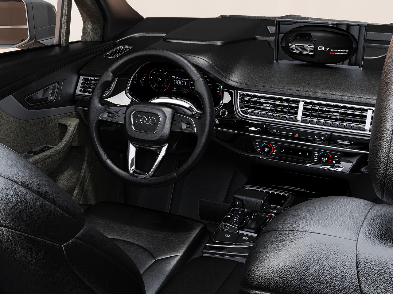 【Keyshot-Audi Q7 内饰 】Render