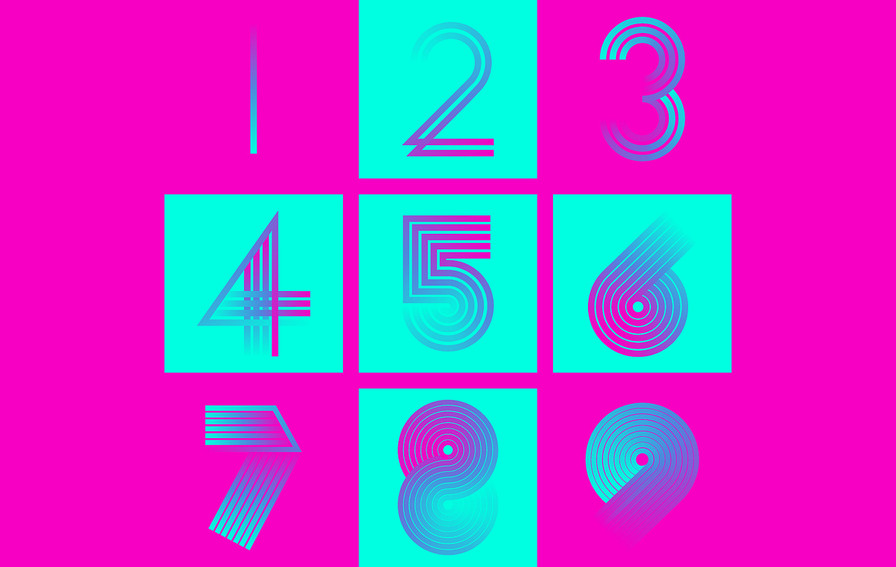 跟我数，123 456 789|Graphic Design|Pattern|乐小草狂想曲_Original作品-站酷ZCOOL