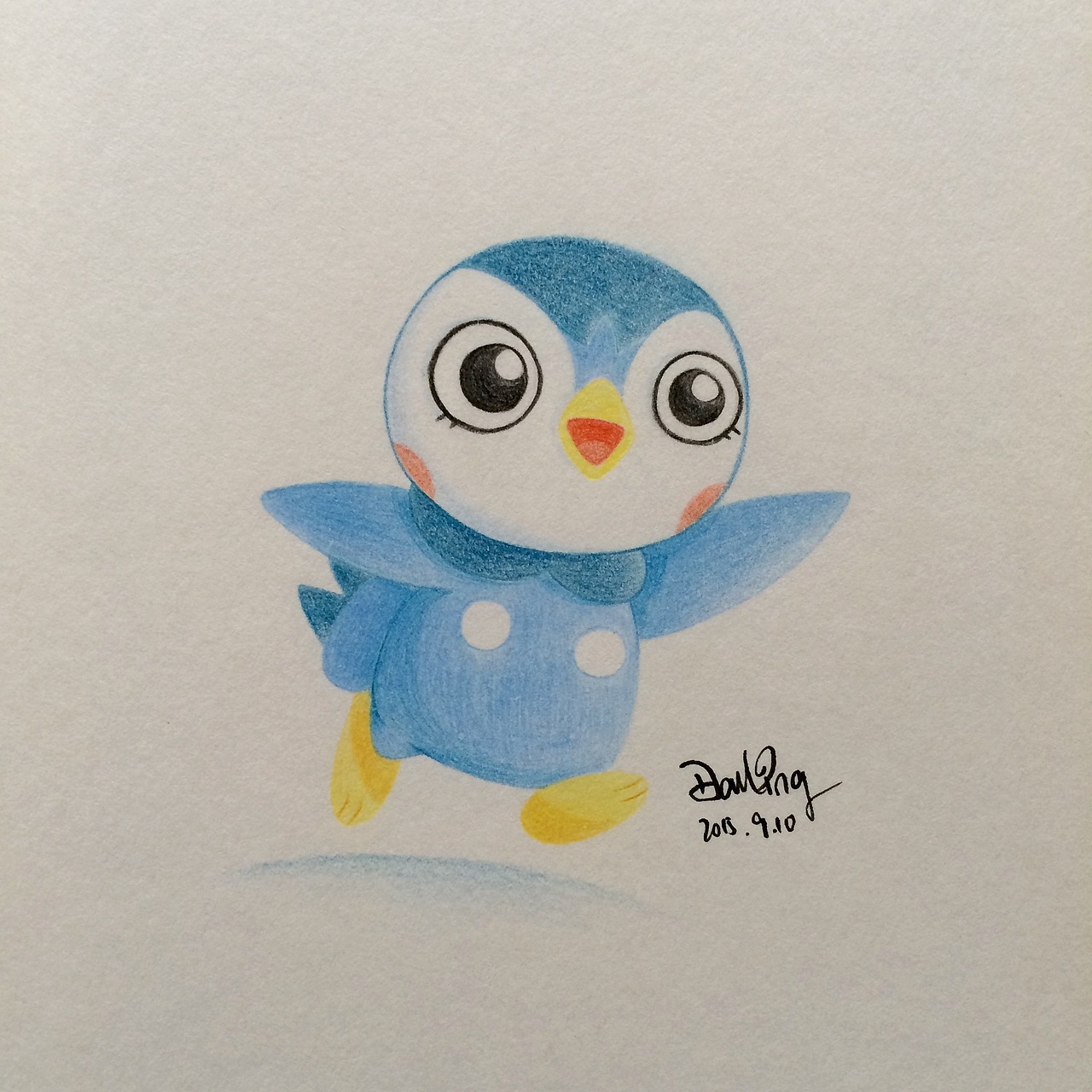 彩铅手绘宠物小精灵