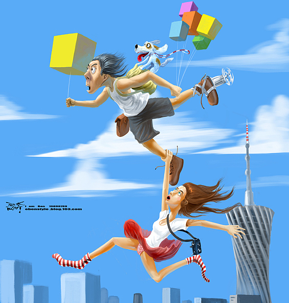 ON THE RAOD（图ZNjkzNTkxMg==） - 艺术插画 - 站酷设计师恶奔BEN原创素材 - 站酷ZCOOL