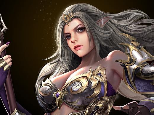 摸鱼女战士