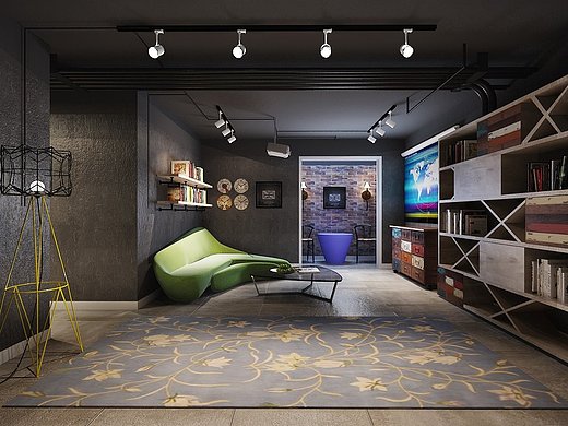 地下室 loft 工业 工业风