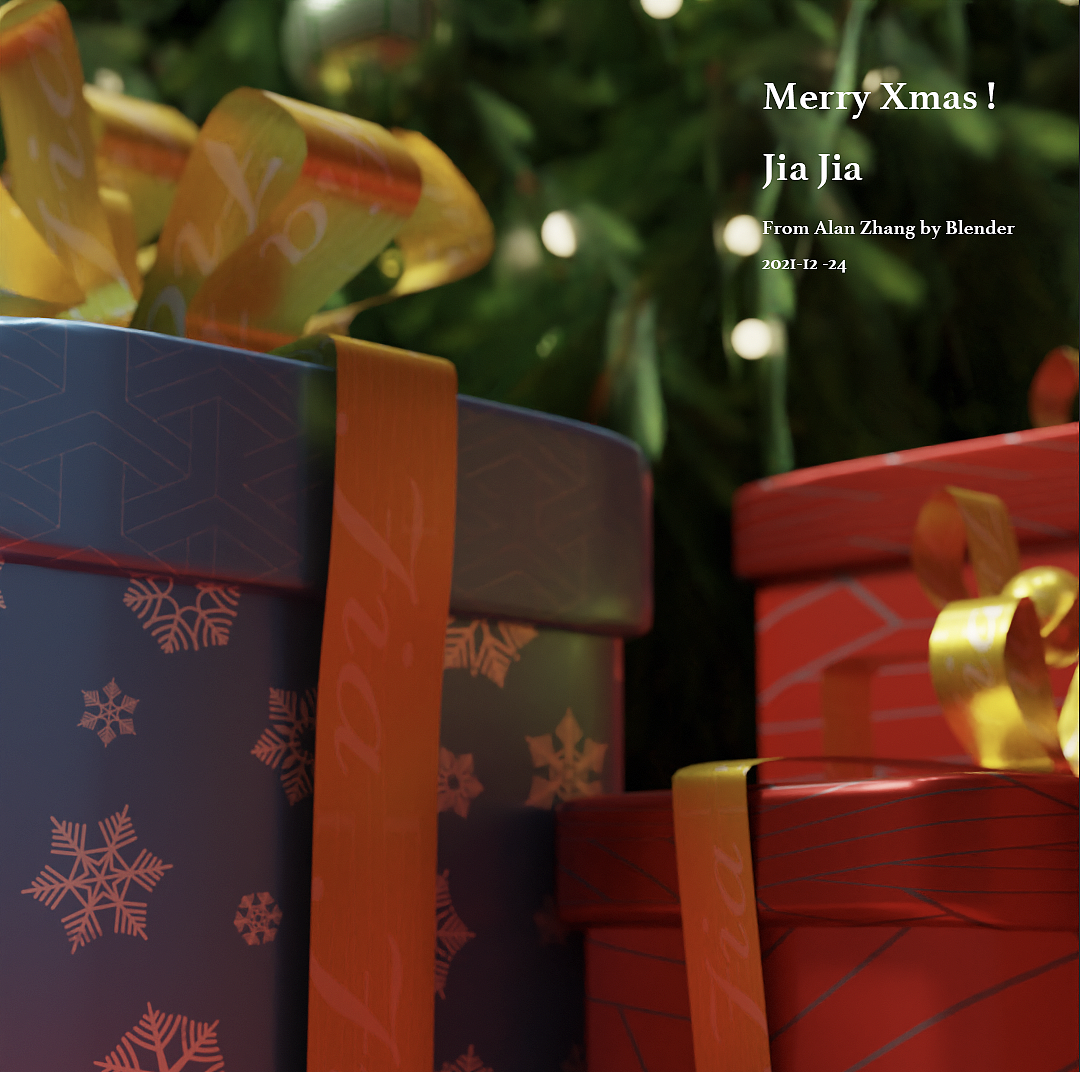 2021圣诞树场景|blender