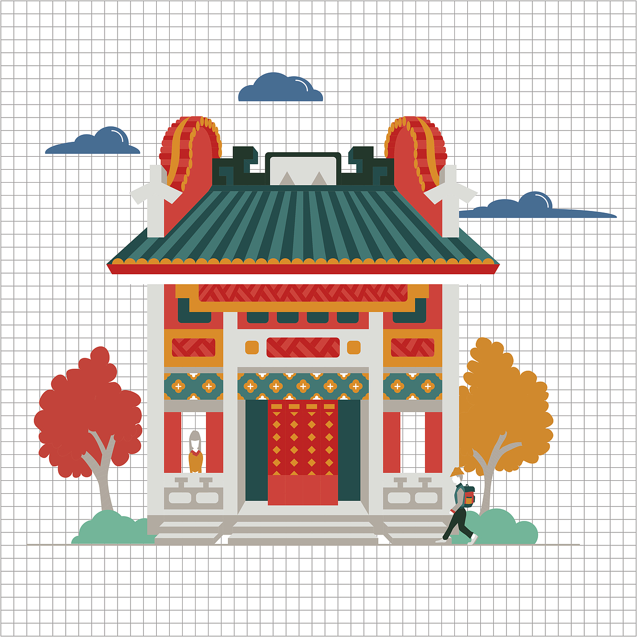 印象佛山——城市形象插画图形设计（图ZMTIxODk1Mzky） - 艺术插画 - 站酷设计师TIHOSIU原创素材 - 站酷ZCOOL