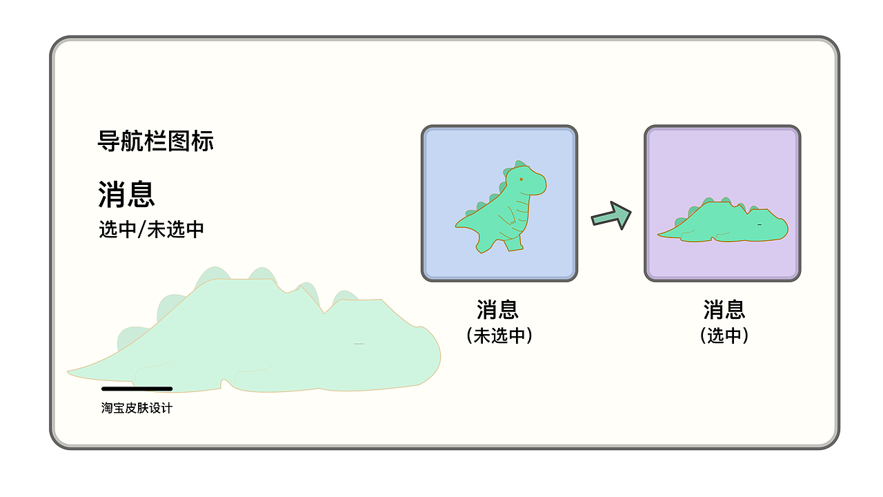 小恐龍-----淘寶皮膚設(shè)計(jì)（圖ZMTQ5NzA5MTk2） - 主題/皮膚 - 站酷設(shè)計(jì)師佟禹忻原創(chuàng)素材 - 站酷ZCOOL